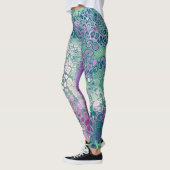 Meerjungfrau Acrylpour, Cool farbig Abstrakt Leggings (Links)