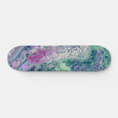 Meerjungfrau Acrylpour, Cool farbig Abstrakt Skateboard (Horizontal)