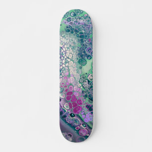 Meerjungfrau Acrylpour, Cool farbig Abstrakt Skateboard