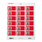 Meerjungfrau Adressaufkleber (Vorne)