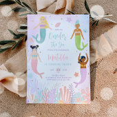 Meerjungfrau am 1. Geburtstag Einladung