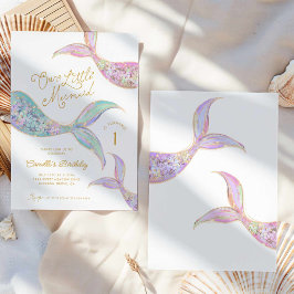 Meerjungfrau am 1. Geburtstag Einladung