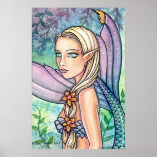 Meerjungfrau-am-Bach-Plakat von Molly Harrison Poster