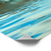 Meerjungfrau am Felsen Poster (Ecke)