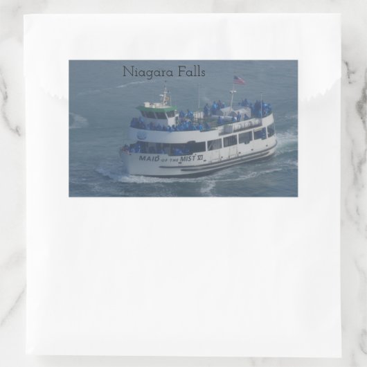 Meerjungfrau am Fluss Niagara Rechteckiger Aufkleber (Tasche)