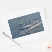 Meerjungfrau am Fluss Niagara Rechteckiger Aufkleber (Umschlag)