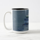 Meerjungfrau am Fluss Niagara Zweifarbige Tasse (Links)