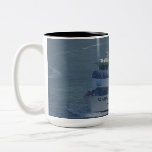 Meerjungfrau am Fluss Niagara Zweifarbige Tasse (Links)