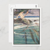 Meerjungfrau am Marooners' Rock von Alice B. Woodw Postkarte (Vorne/Hinten)