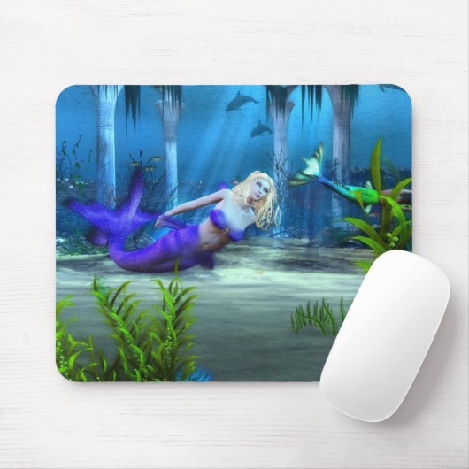 Meerjungfrau am Spiel Mousepad (Mit Mouse)