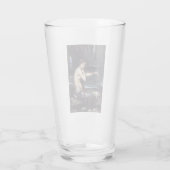 Meerjungfrau am Strand Glas (Rückseite)