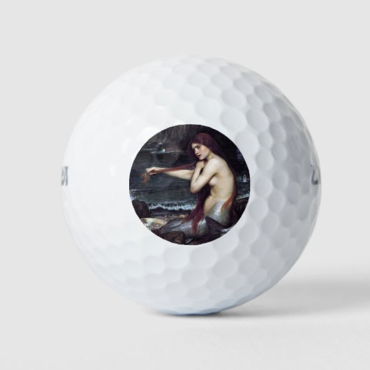 Meerjungfrau am Strand Golfball (Vorderseite)
