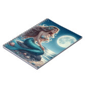 Meerjungfrau am Strand in der Nacht Notizblock (Linke Seite)