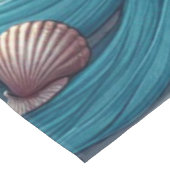 Meerjungfrau am Strand in der Nacht Tischdecke (Schrägansicht)