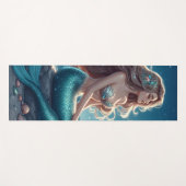 Meerjungfrau am Strand in der Nacht Yogamatte (Vorderseite (Horizontal))