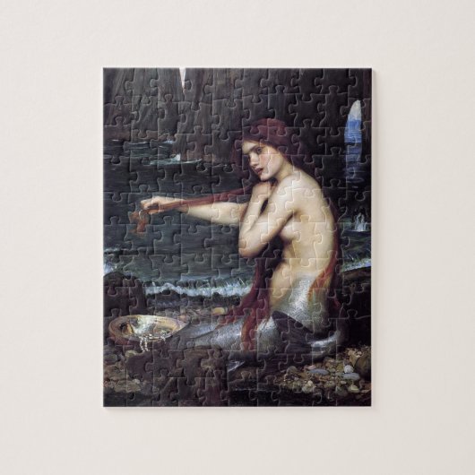 Meerjungfrau am Strand Puzzle (Vertikal)