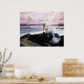 Meerjungfrau am Ufer Poster (Küche)