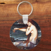 Meerjungfrau am Ufer Schlüsselanhänger (Vorderseite)