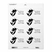 Meerjungfrau an Bord schwarz/weiß Thunder_Cove (Vorne)