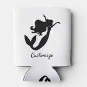 Meerjungfrau an Bord schwarz/weiß Thunder_Cove Dosenkühler (Rückseite)