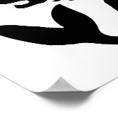 Meerjungfrau an Bord schwarz/weiß Thunder_Cove Poster (Ecke)