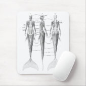 MEERJUNGFRAU-ANATOMIE MOUSEPAD (Mit Mouse)