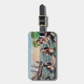 Meerjungfrau Antike Magie Schöner Ozean Gepäckanhänger (Vorderseite vertikal)