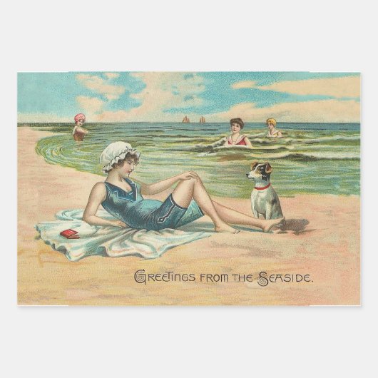 Meerjungfrau Antike Magie Schöner Ozean Geschenkpapier Set (Vorderseite 3)