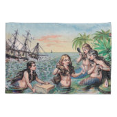 Meerjungfrau Antike Magie Schöner Ozean Kissenbezug (Rückseite)