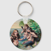 Meerjungfrau Antike Magie Schöner Ozean Schlüsselanhänger (Vorderseite)
