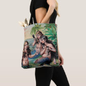 Meerjungfrau Antike Magie Schöner Ozean Tasche (Von Nahem)