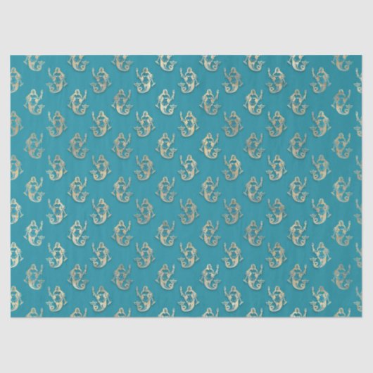 Meerjungfrau aquamarin seidenpapier (Vorderseite)