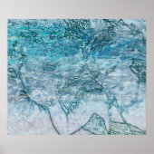 Meerjungfrau Aquamarine Wellen des grünen Ozeans D Poster (Vorne)