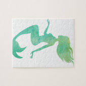 Meerjungfrau-Aquarell Puzzle (Horizontal)