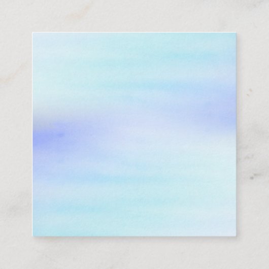 Meerjungfrau-Aquarellregister Begleitkarte (Rückseite)