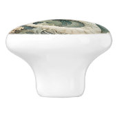 Meerjungfrau Art Nouveau Imitats Relief Minze R Oz Keramikknauf (Seitenansicht)