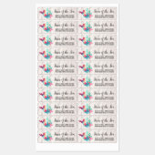 Meerjungfrau auf Anchor Wasserfarbe Sandy Strand Etiketten (Blatt)