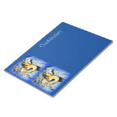 Meerjungfrau auf blau notizblock (angewinkelt)