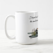 Meerjungfrau auf Bootsdockkaffee Tasse (Links)