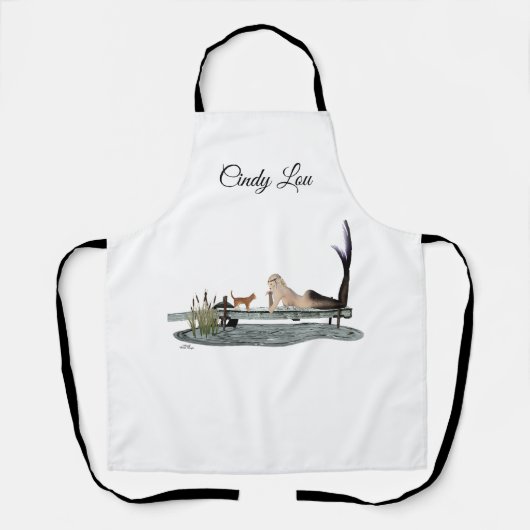 Meerjungfrau auf dem Bootsanleger Schürze der Frau (Vorderseite)