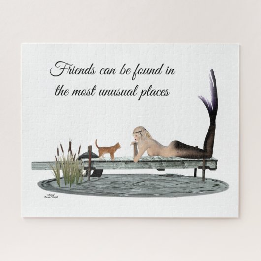 Meerjungfrau auf dem Dock Jigsaw Puzzle (Horizontal)