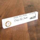 Meerjungfrau auf dem Schiffsdocksschalter Namensplakette (Seite)