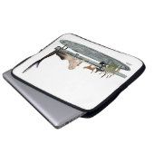 Meerjungfrau auf der Anlegestelle Laptop-Sieb Laptopschutzhülle (Vorne Knopf)