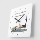 Meerjungfrau auf der Dock Wall Uhr (Winkel)