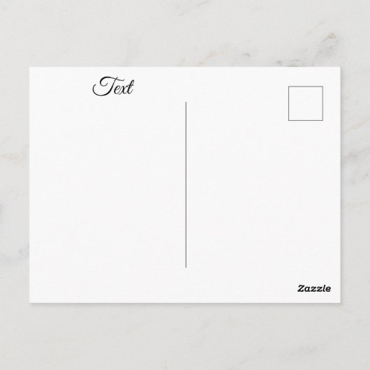 Meerjungfrau auf der Postkarte des Bootes (Rückseite)