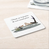 Meerjungfrau auf Dock Paper Untersetzer (angewinkelt)