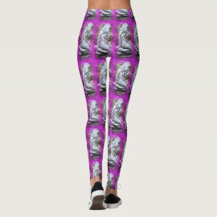 Meerjungfrau auf einem Felsen Leggings