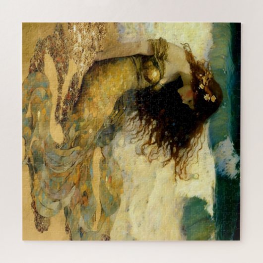 Meerjungfrau auf goldenen Sandstränden Puzzle (Horizontal)