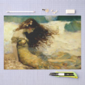 Meerjungfrau auf goldenen Sandstränden Seidenpapier (Handwerk)