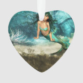 Meerjungfrau auf Meeresgrund Ornament (Vorderseite)